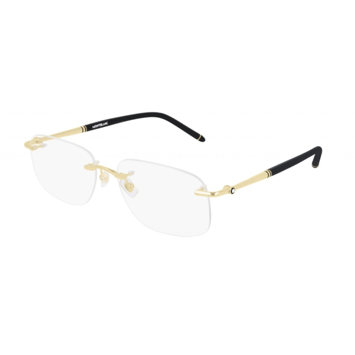 Montblanc Men's Sunglasses Fall Winter Gold Transparent Demo Lens Demo Lens Light MB0071O 003