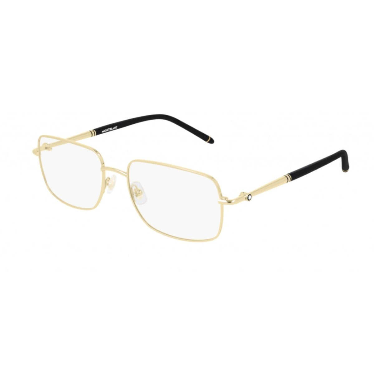 Montblanc Men's Sunglasses Fall Winter Gold Transparent Demo Lens Demo Lens Light MB0072O 003