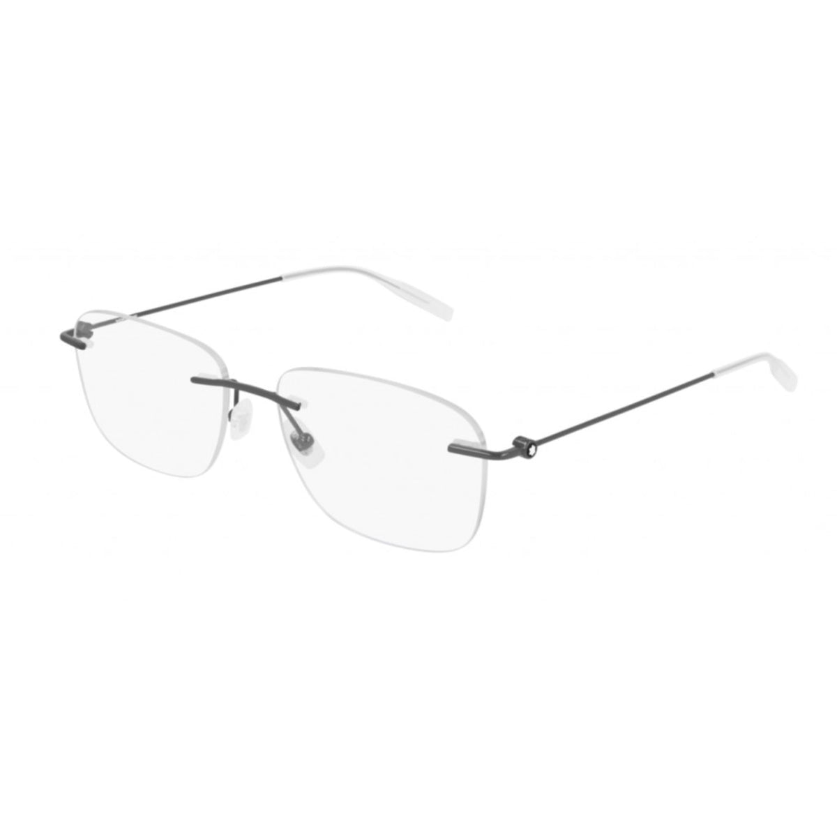 Montblanc Men's Sunglasses Fall Winter Ruthenium Transparent Demo Lens Demo Lens Dark MB0075O 001
