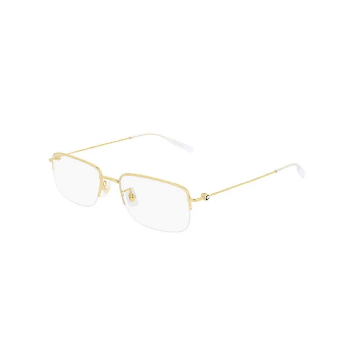 Montblanc Men's Sunglasses Fall Winter Gold Transparent Demo Lens Demo Lens Light MB0084OK 005
