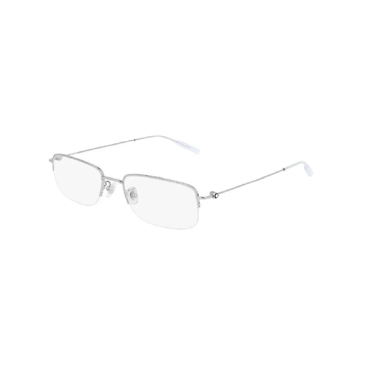 Montblanc Men's Sunglasses Fall Winter Silver Transparent Demo Lens Demo Lens Shiny MB0084OK 006