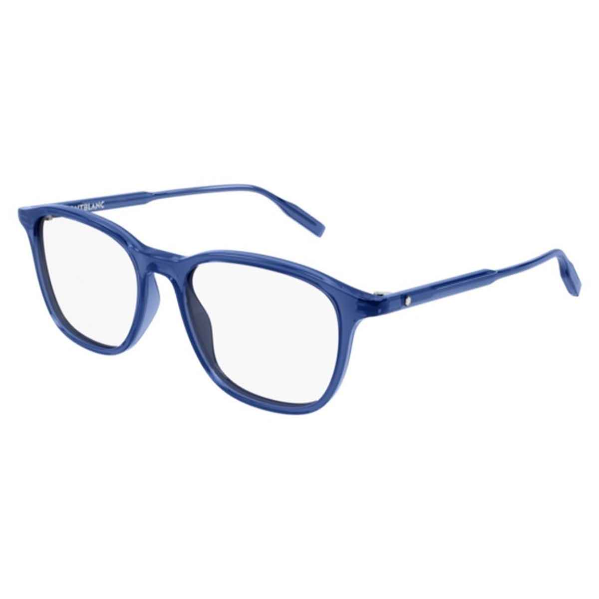Montblanc Men's Sunglasses Fall Winter Blue Transparent Demo Lens Demo Lens Transparent MB0085O 005