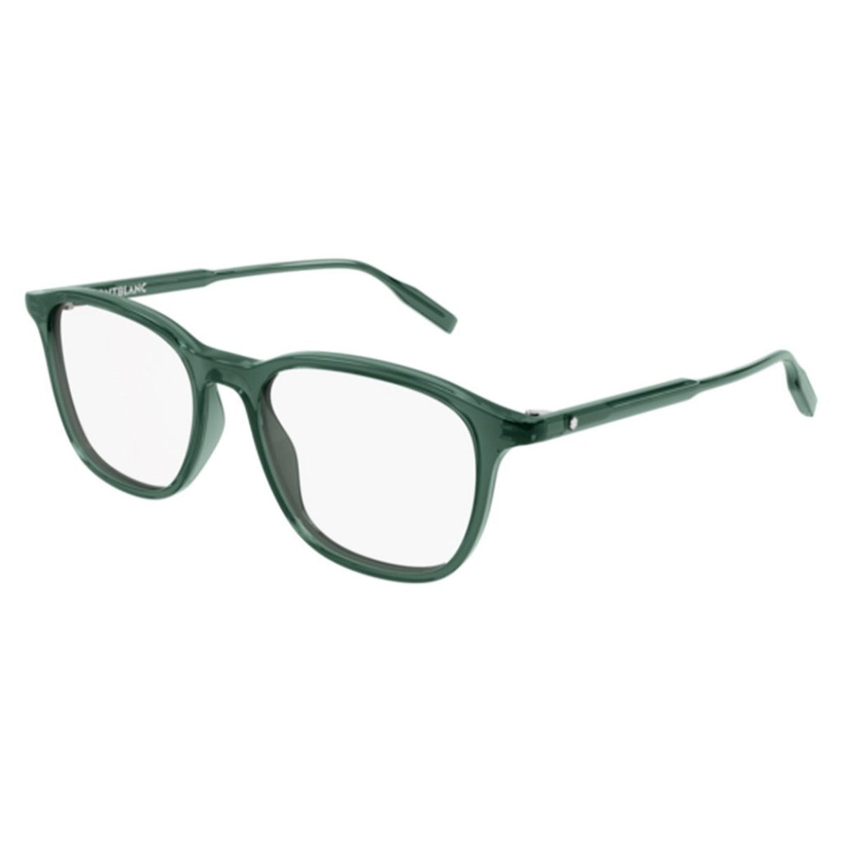 Montblanc Men's Sunglasses Fall Winter Green Transparent Demo Lens Demo Lens Transparent MB0085O 006