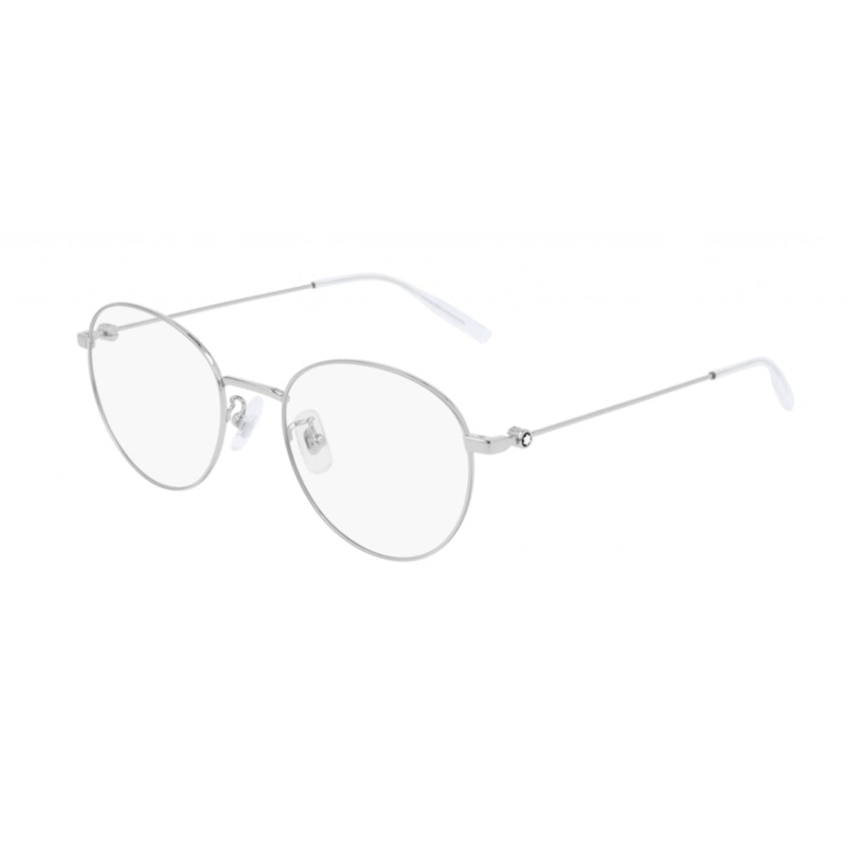 Montblanc Men's Sunglasses Fall Winter Silver Transparent Demo Lens Demo Lens Shiny MB0085OK 003