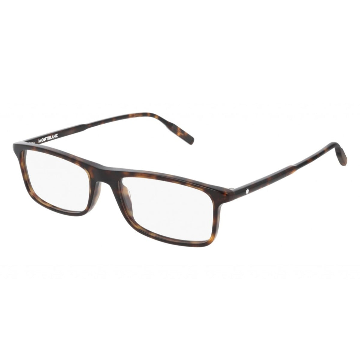 Montblanc Men's Sunglasses Spring Summer Havana Transparent Demo Lens Demo Lens Dark MB0086O 002