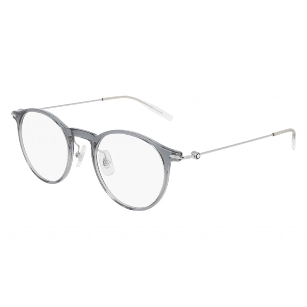 Montblanc Men's Sunglasses Spring Summer Grey Transparent Demo Lens Demo Lens Transparent MB0099O 001