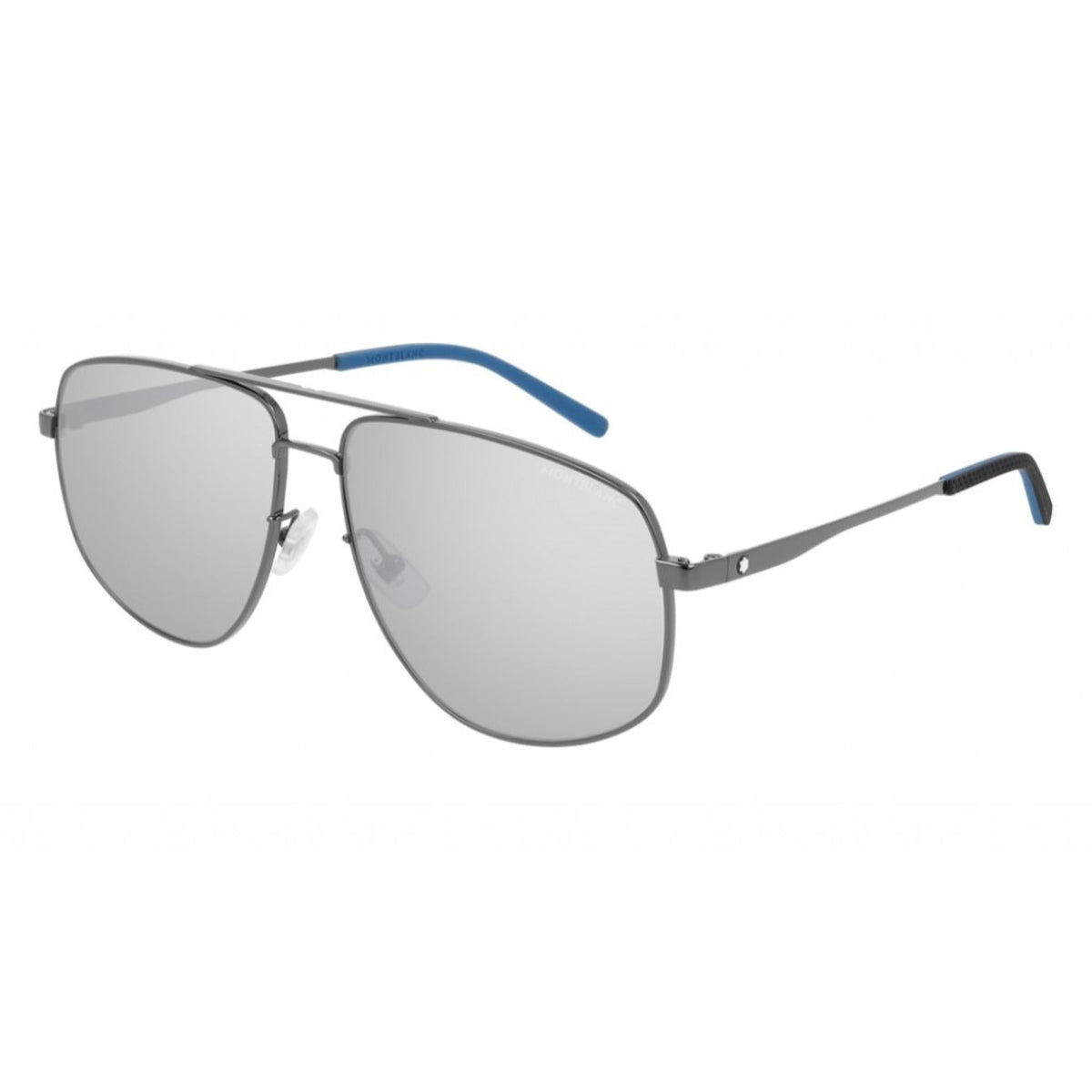 Montblanc Men's Sunglasses Spring Summer Ruthenium Grey CR 39 CR 39 Dark MB0102S 002