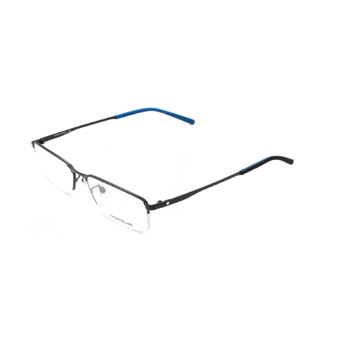 Montblanc Men's Sunglasses Spring Summer Black Transparent Demo Lens Demo Lens Matte MB0107O 001