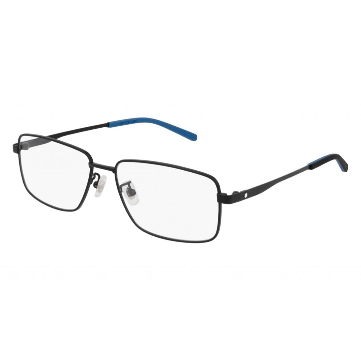 Montblanc Men's Sunglasses Spring Summer Black Transparent Demo Lens Demo Lens Matte MB0108O 001