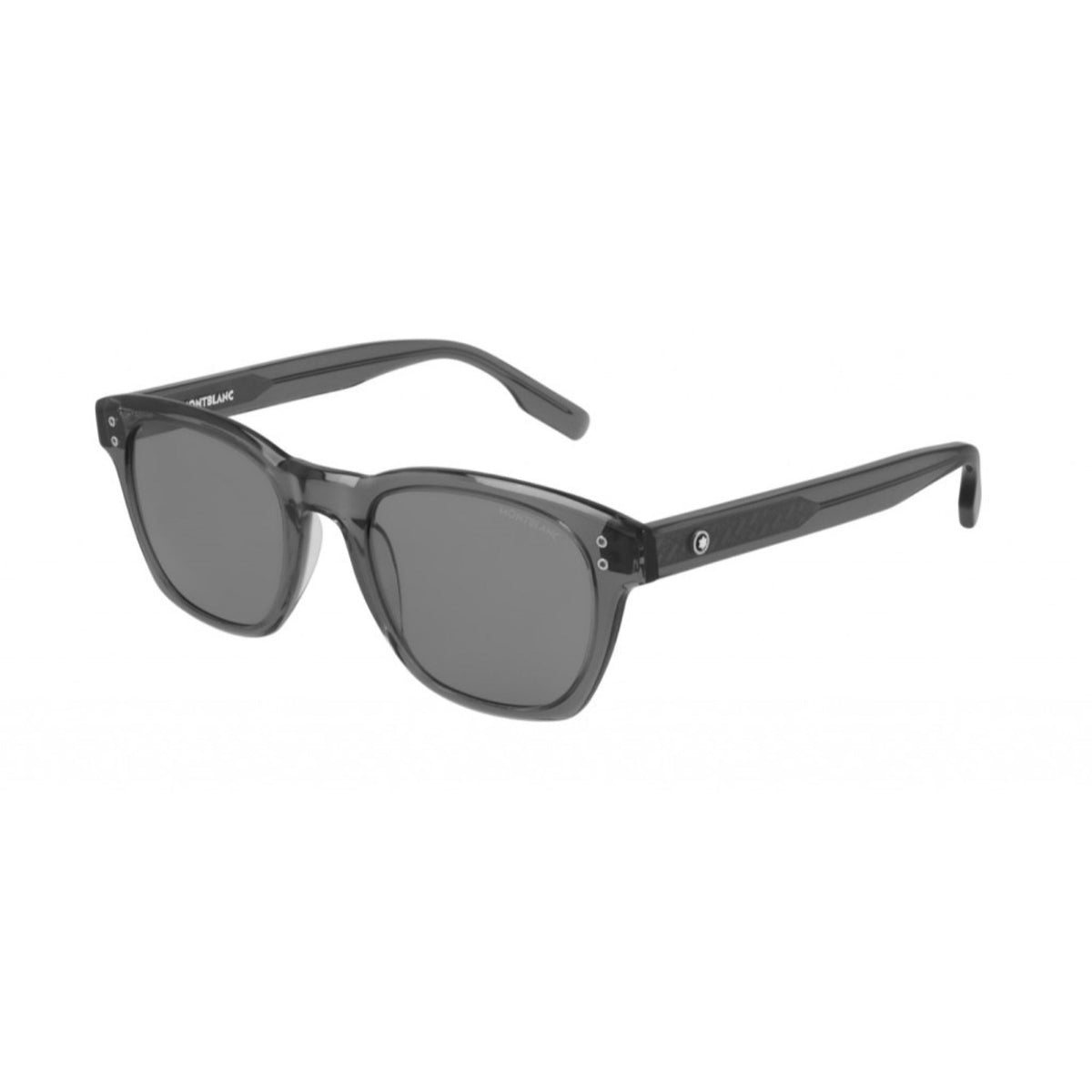 Montblanc Men's Sunglasses Fall Winter Blue Grey Nylon Nylon Transparent MB0122S 004