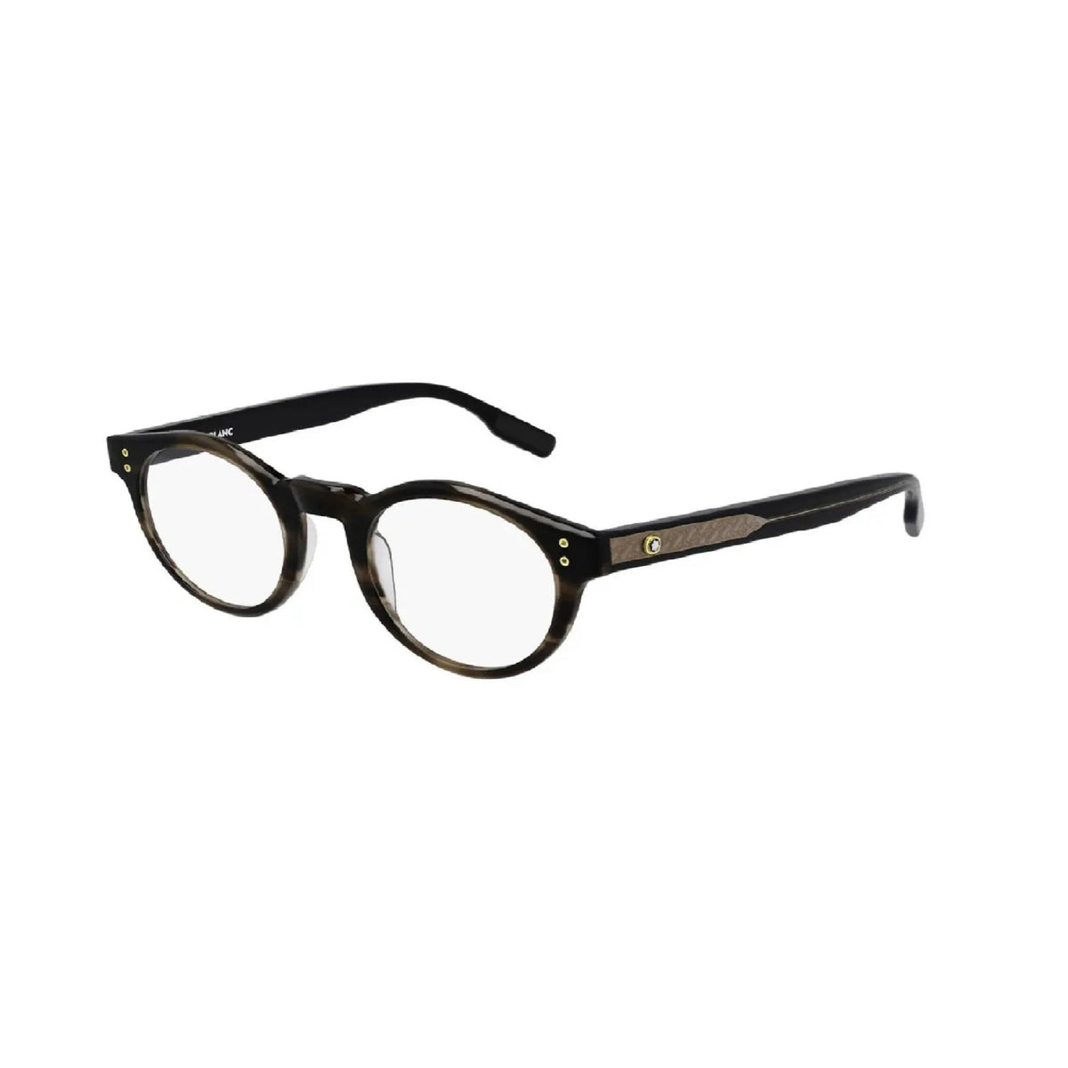 Montblanc Men's Sunglasses Fall Winter Havana Transparent Demo Lens Demo Lens Dark MB0123O 002
