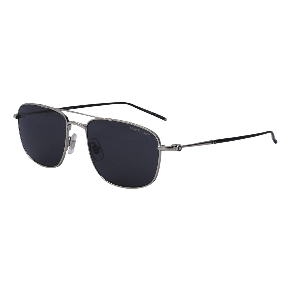 Montblanc Men's Sunglasses Fall Winter Silver Grey Nylon Nylon Shiny MB0127S 001