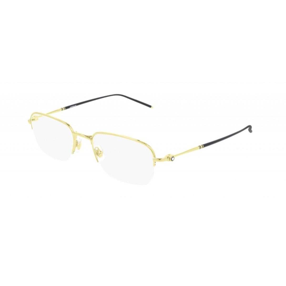 Montblanc Men's Sunglasses Fall Winter Gold Transparent Demo Lens Demo Lens Light MB0131O 002