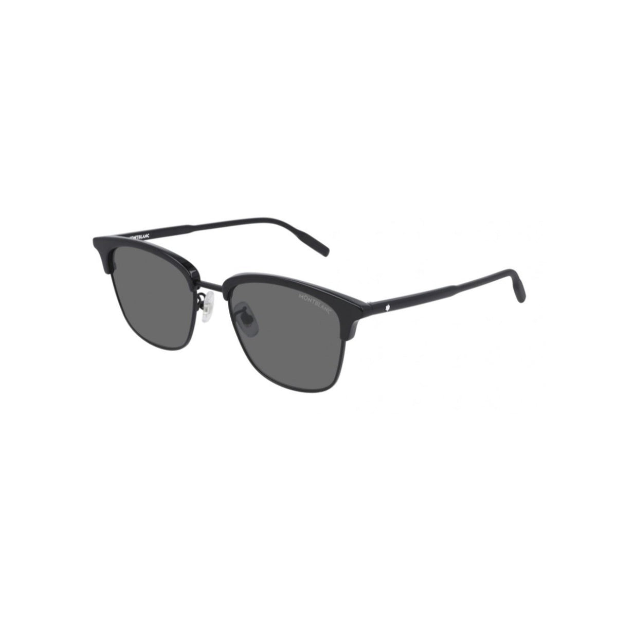 Montblanc Men's Sunglasses Fall Winter Black Grey Nylon Nylon Shiny MB0136SK 001