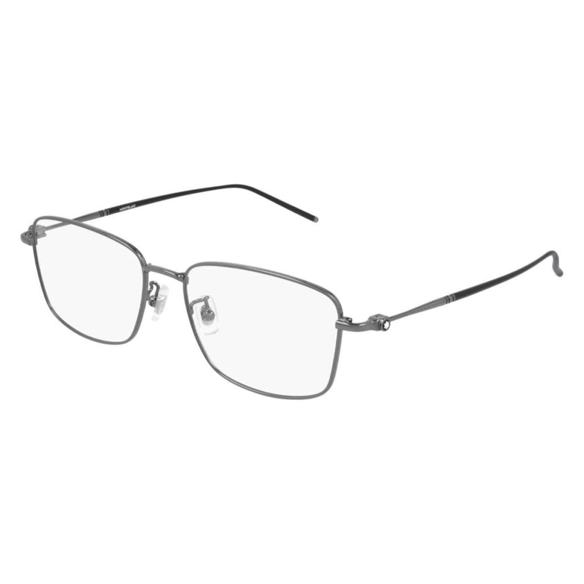 Montblanc Men's Sunglasses Fall Winter Ruthenium Transparent Demo Lens Demo Lens Dark MB0140OK 006