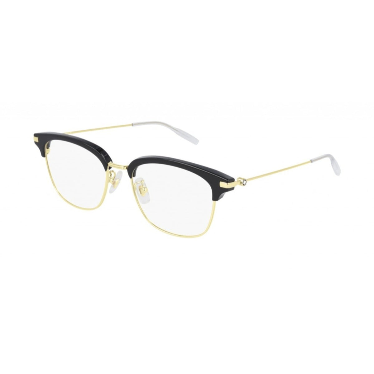 Montblanc Men's Sunglasses Fall Winter Black Transparent Demo Lens Demo Lens Gold MB0141OK 002