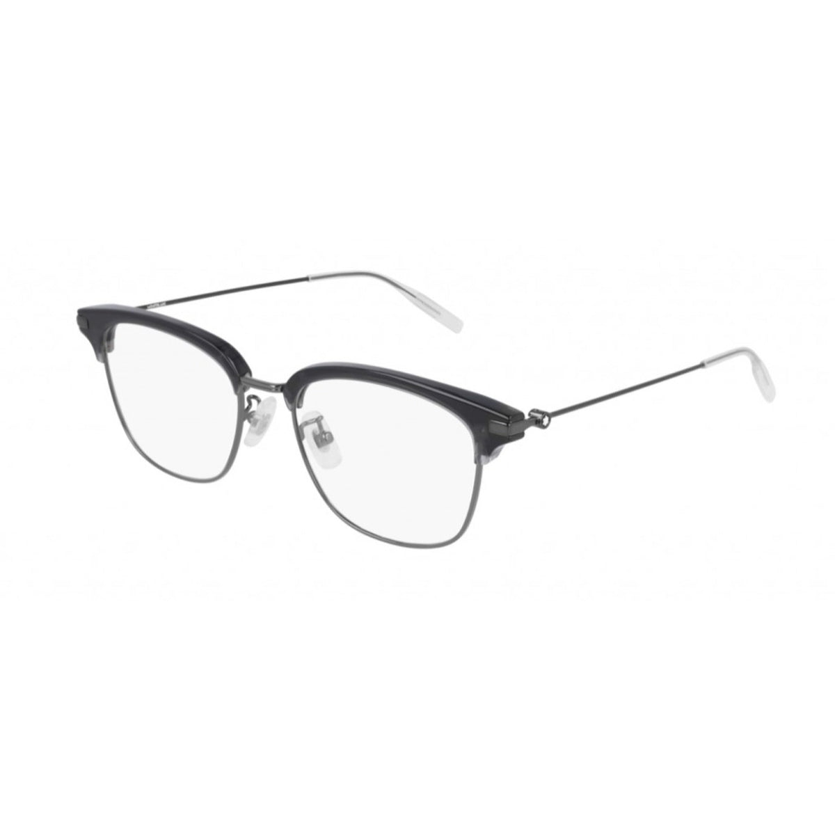 Montblanc Men's Sunglasses Fall Winter Grey Transparent Demo Lens Demo Lens Ruthenium MB0141OK 003