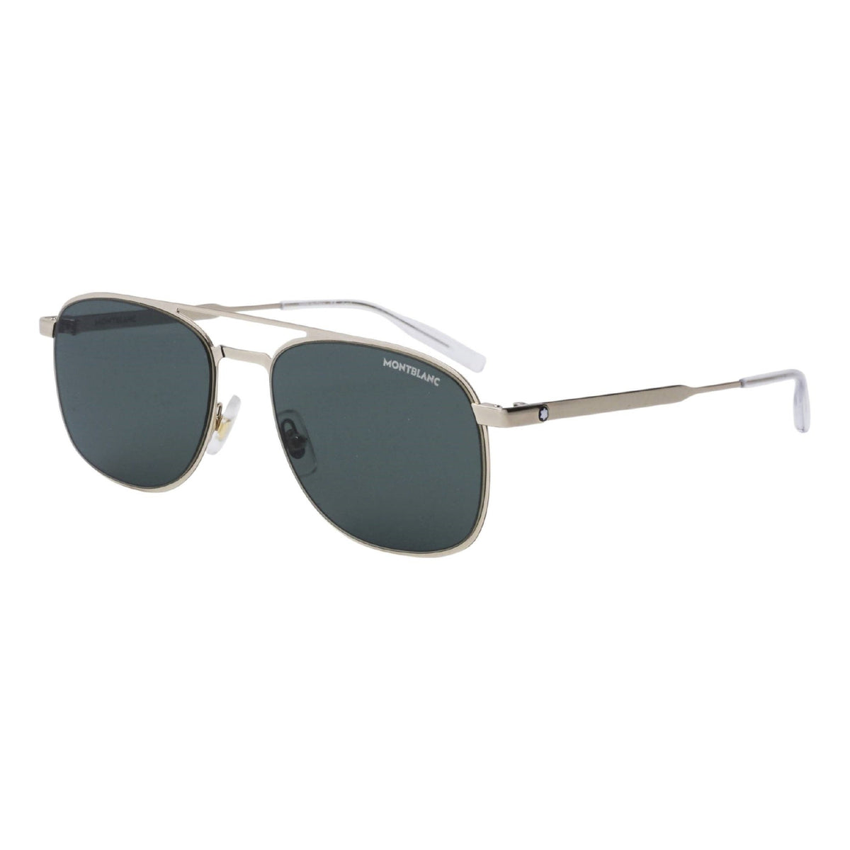 Montblanc Men's Sunglasses Spring Summer Gold Green Nylon Nylon Light MB0143S 002