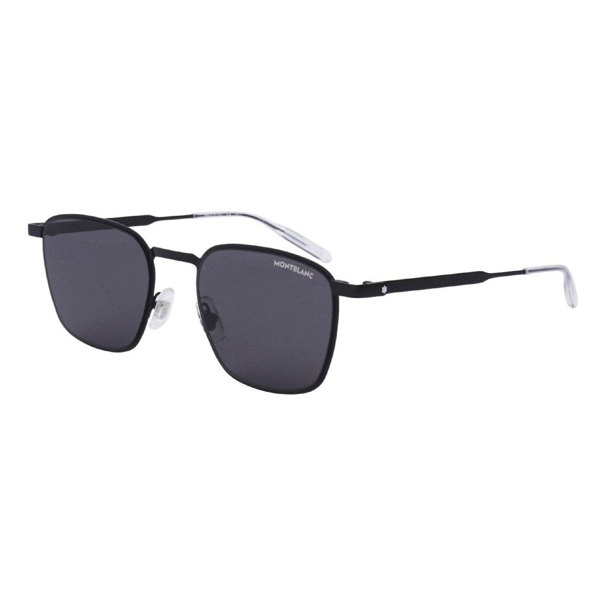 Montblanc Men's Sunglasses Spring Summer Black Grey Nylon Nylon Matte MB0145S 001
