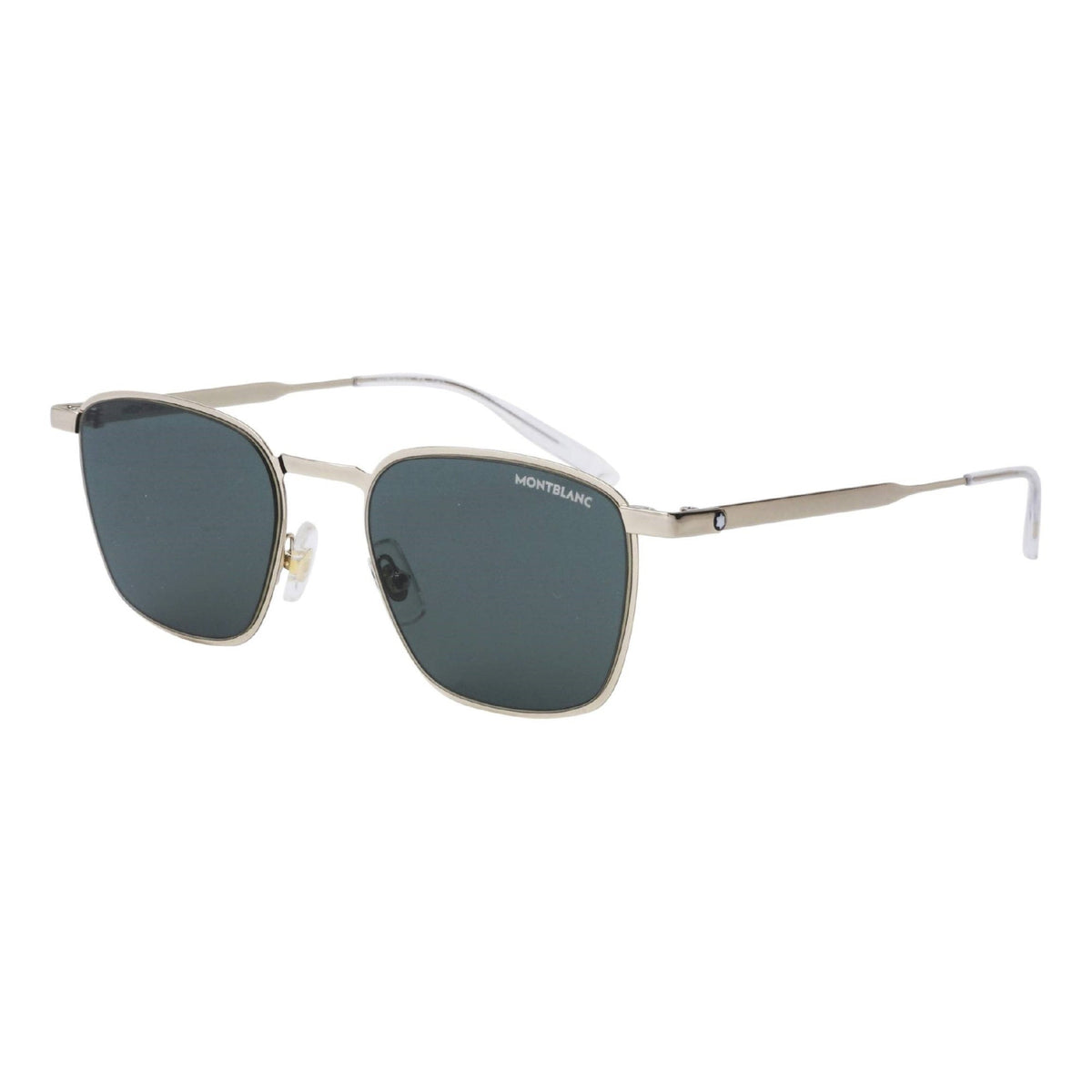 Montblanc Men's Sunglasses Spring Summer Gold Green Nylon Nylon Light MB0145S 002