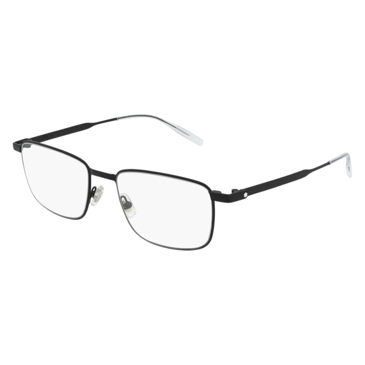 Montblanc Men's Sunglasses Spring Summer Black Transparent Demo Lens Demo Lens Matte MB0146O 001