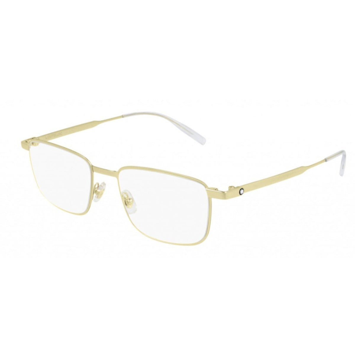 Montblanc Men's Sunglasses Spring Summer Gold Transparent Demo Lens Demo Lens Light MB0146O 002