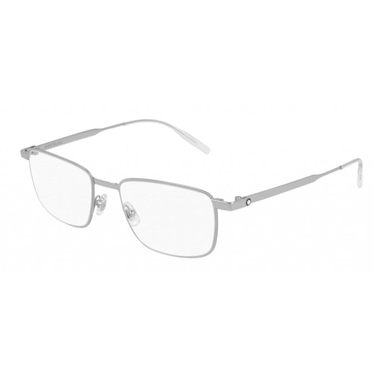 Montblanc Men's Sunglasses Spring Summer Silver Transparent Demo Lens Demo Lens Shiny MB0146O 003