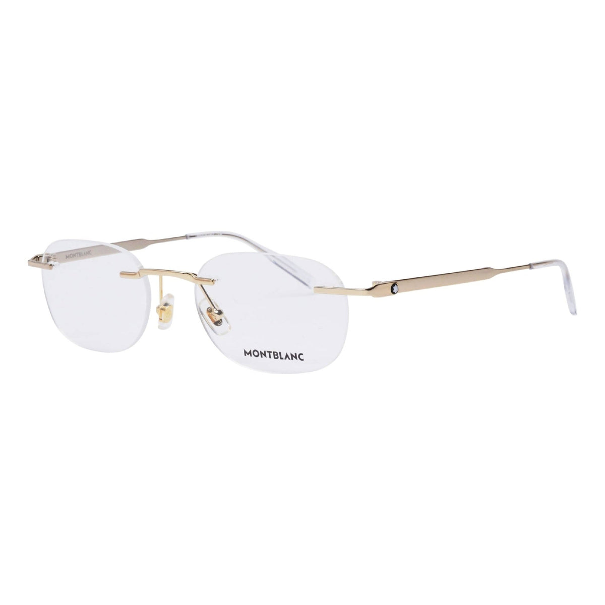 Montblanc Men's Sunglasses Spring Summer Gold Transparent Demo Lens Demo Lens Light MB0147O 002