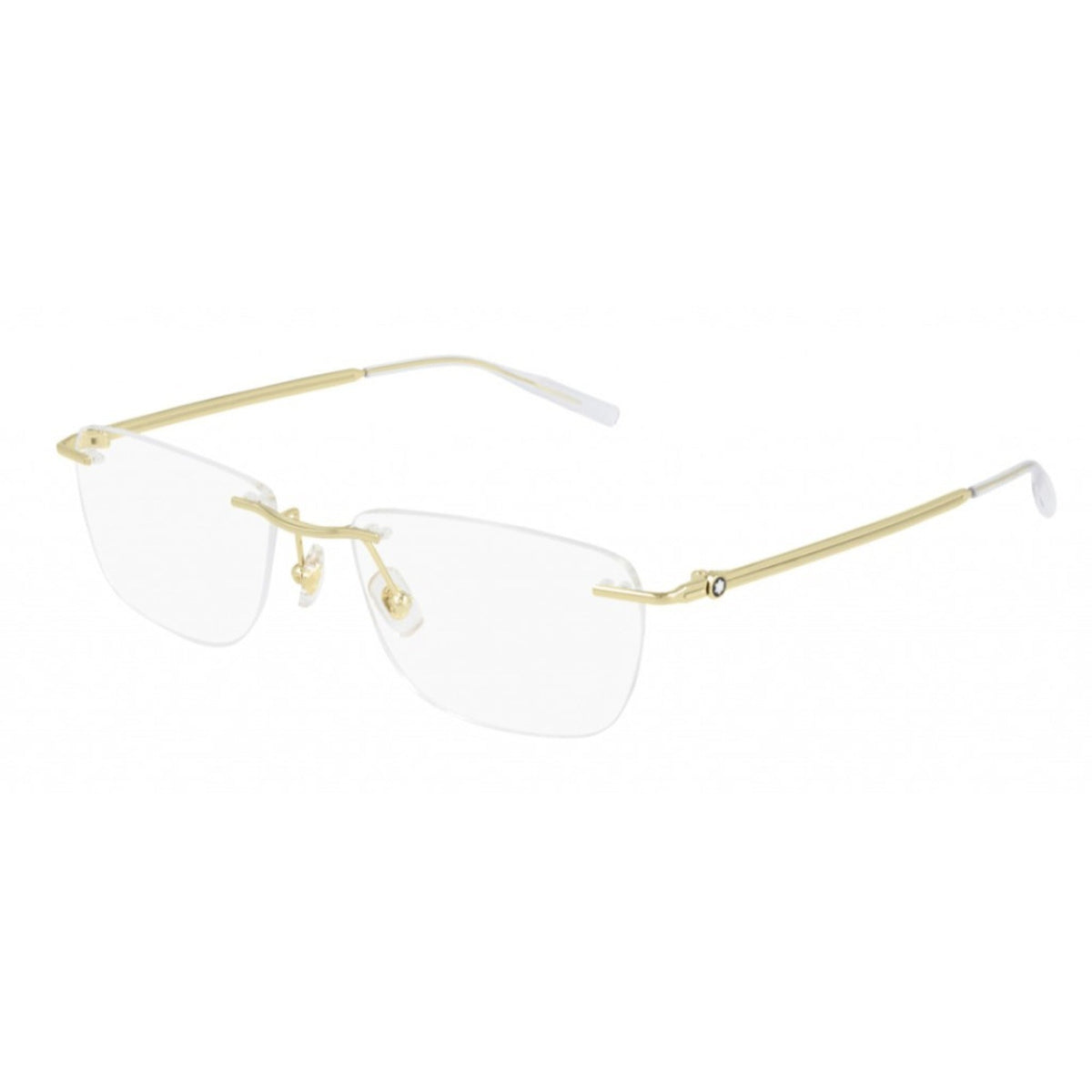 Montblanc Men's Sunglasses Spring Summer Gold Transparent Demo Lens Demo Lens Light MB0169O 002