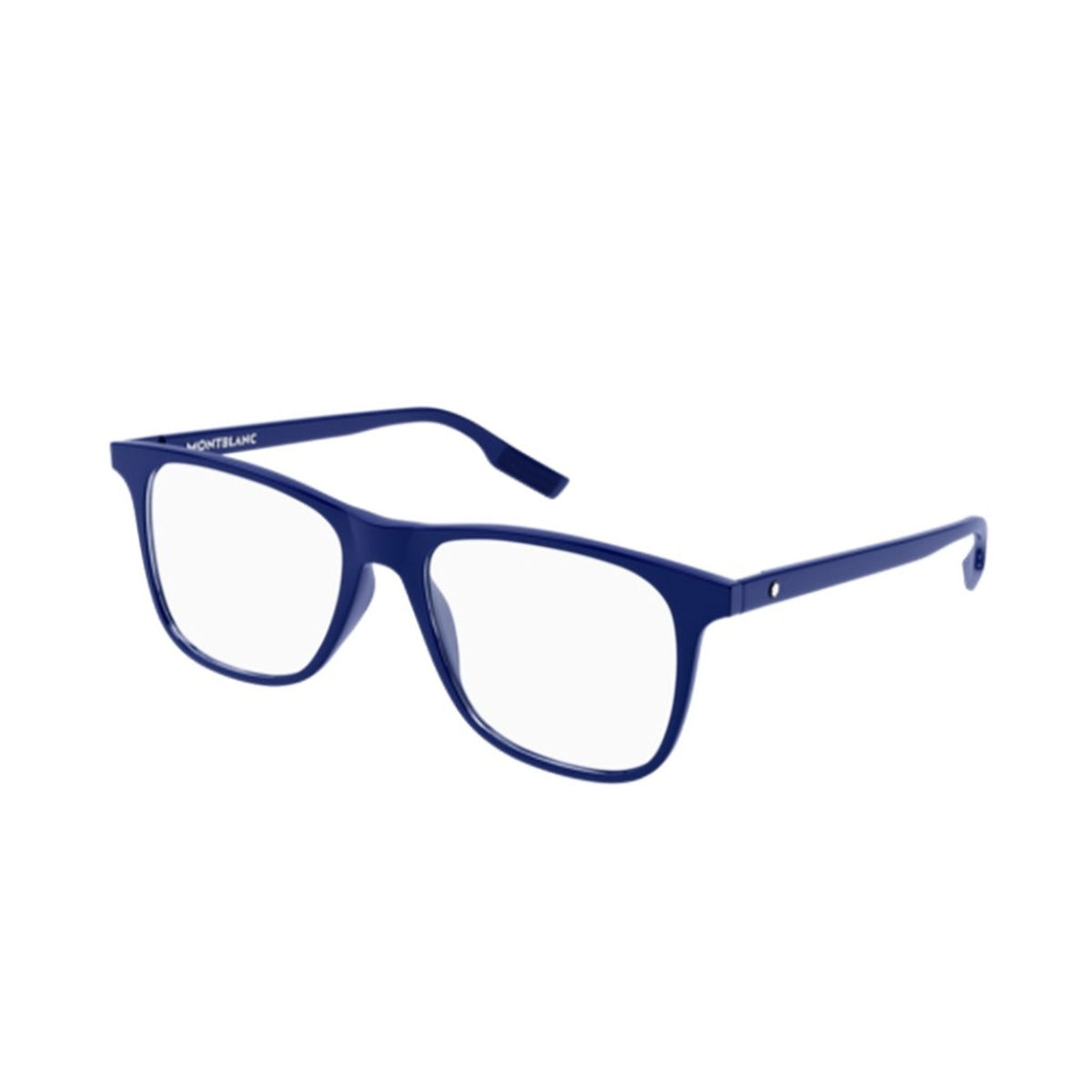 Montblanc Men's Sunglasses Fall Winter Blue Transparent Demo Lens Demo Lens Shiny MB0174O 003