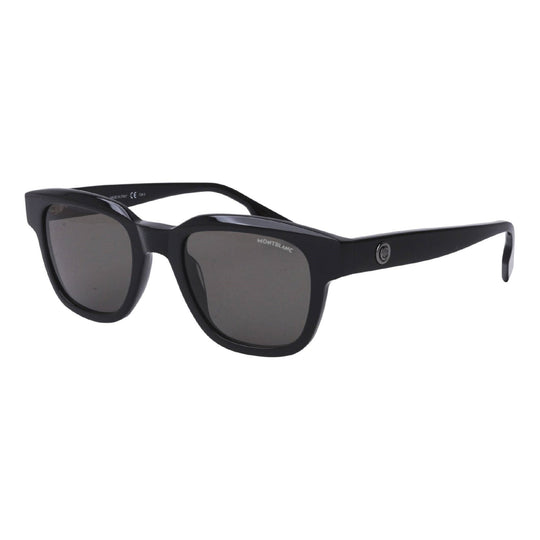 Montblanc Men's Sunglasses Fall Winter Black Grey CR 39 CR 39 Shiny MB0175S 001
