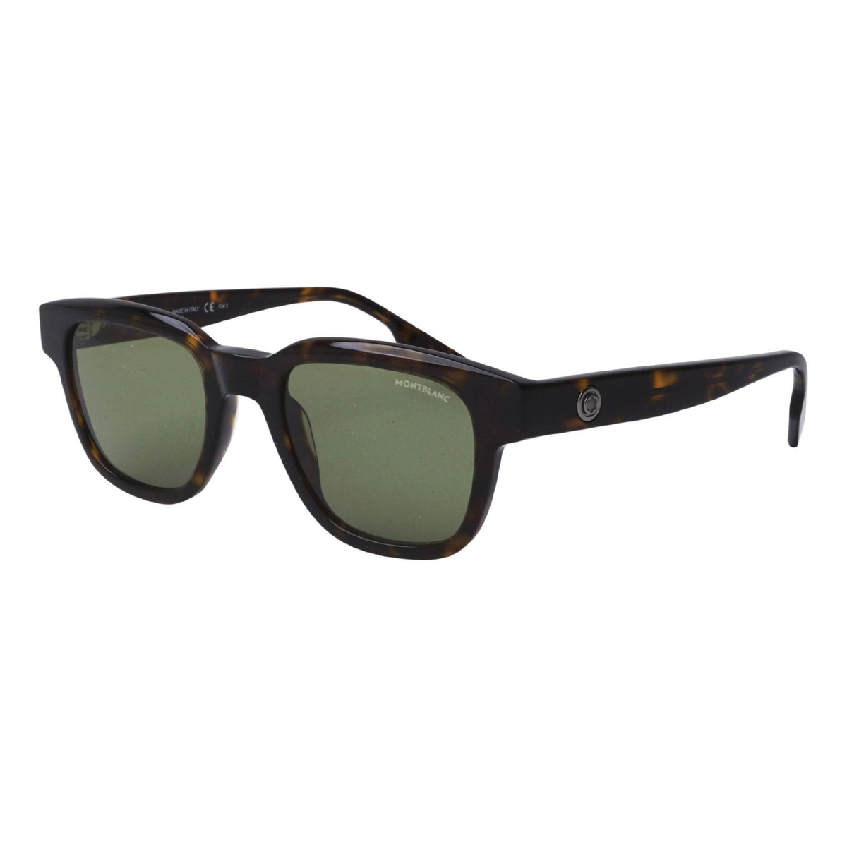 Montblanc Men's Sunglasses Fall Winter Havana Green CR 39 CR 39 Shiny MB0175S 002