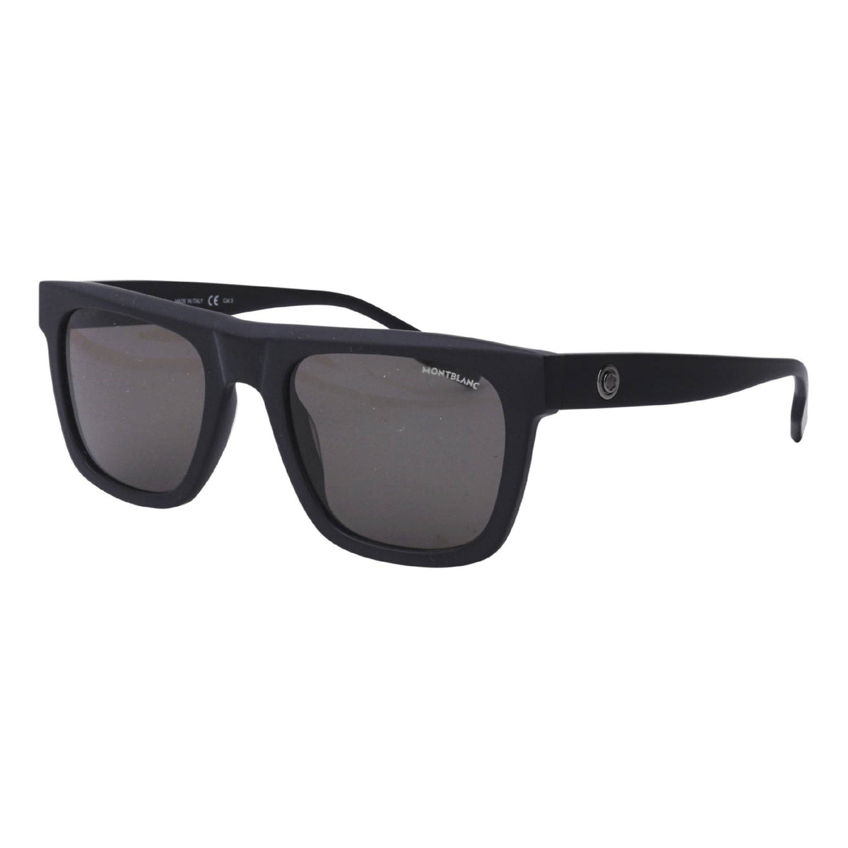Montblanc Men&#39;s Sunglasses Fall Winter Black Grey CR 39 CR 39 Matte MB0176S 001