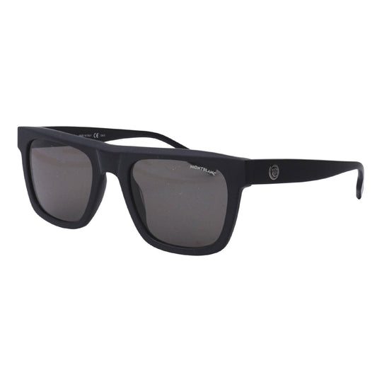 Montblanc Men's Sunglasses Fall Winter Black Grey CR 39 CR 39 Matte MB0176S 001