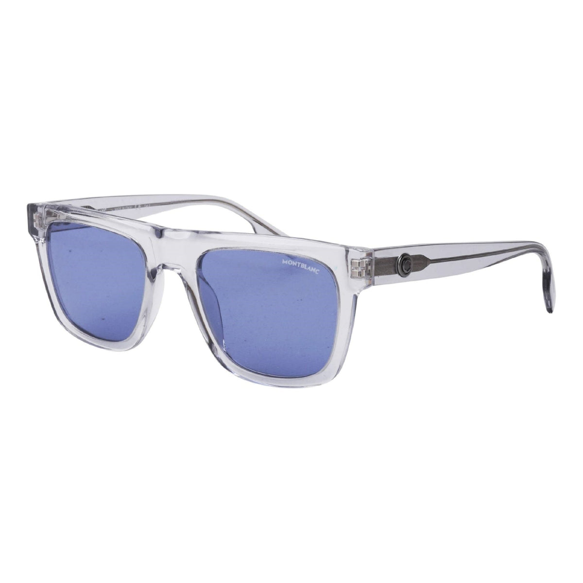 Montblanc Men's Sunglasses Fall Winter Grey Blue CR 39 CR 39 Transparent MB0176S 004