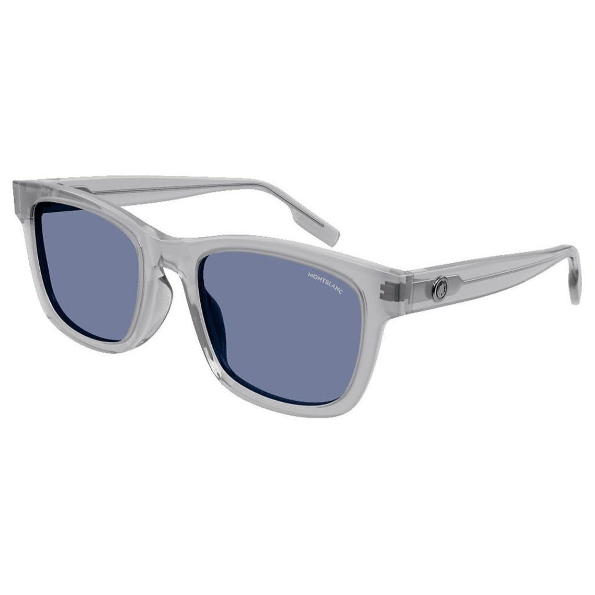 Montblanc Men's Sunglasses Fall Winter Grey Blue CR 39 CR 39 Transparent MB0177SK 004