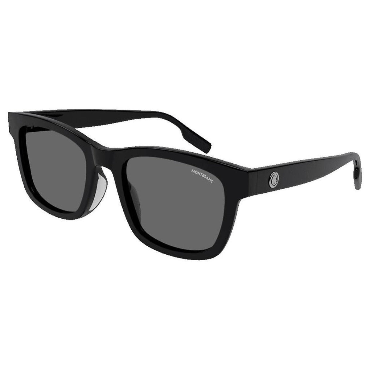 Montblanc Men's Sunglasses Fall Winter Black Grey Polar CR 39 Polar CR 39 Shiny MB0177SK 005