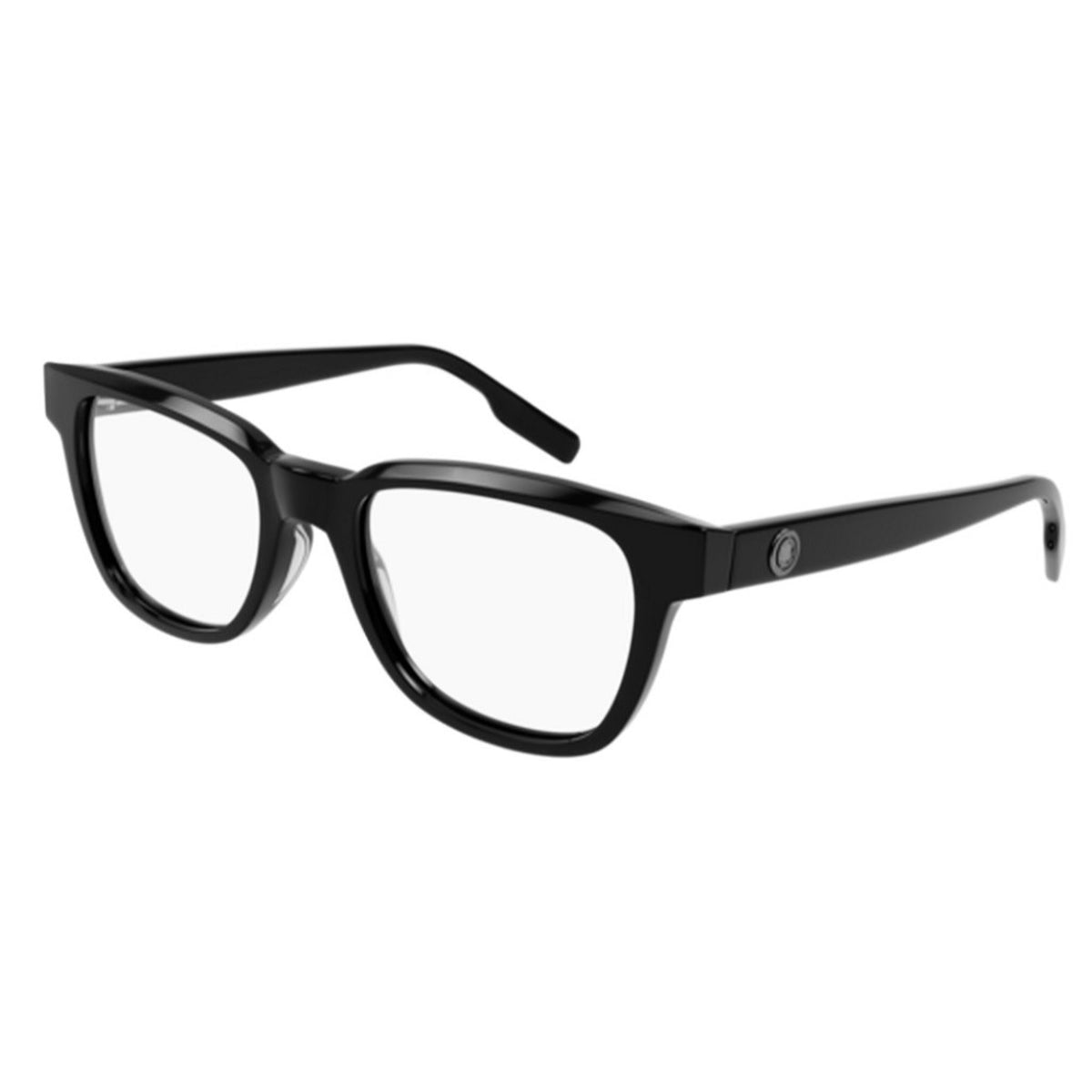 Montblanc Men's Sunglasses Fall Winter Black Transparent Demo Lens Demo Lens Shiny MB0178O 001