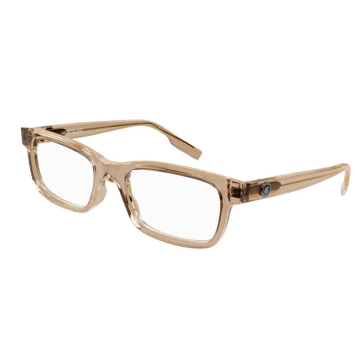 Montblanc Men's Sunglasses Fall Winter Orange Transparent Demo Lens Demo Lens Shiny MB0179O 003