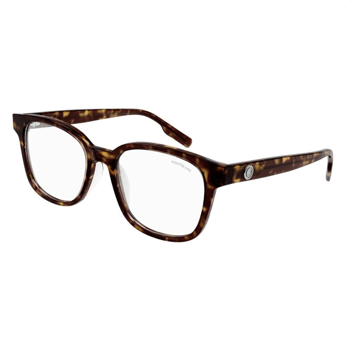 Montblanc Men's Sunglasses Fall Winter Havana Transparent Demo Lens Demo Lens Shiny MB0180OK 006