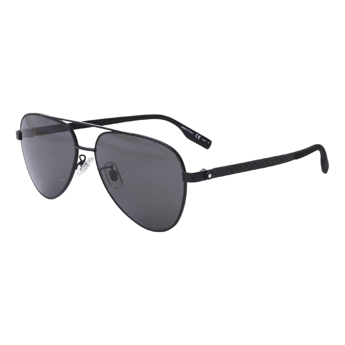 Montblanc Men's Sunglasses Fall Winter Black Grey Polar Nylon Polar Nylon Matte MB0182S 005