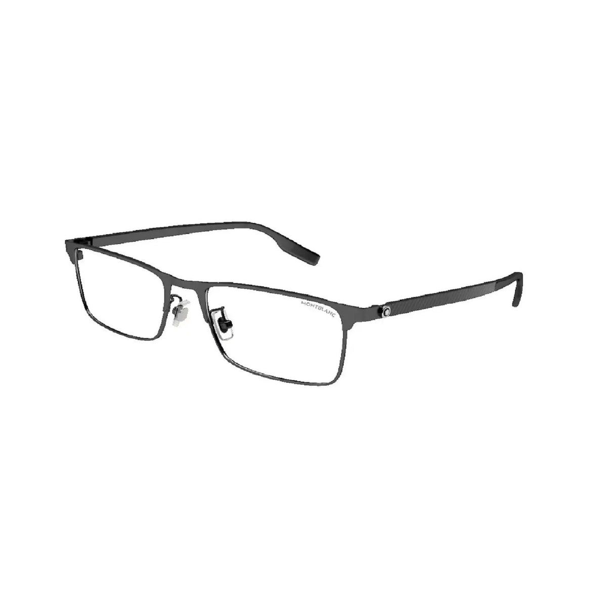 Montblanc Men's Sunglasses Fall Winter Black Transparent Demo Lens Demo Lens Matte MB0187O 001