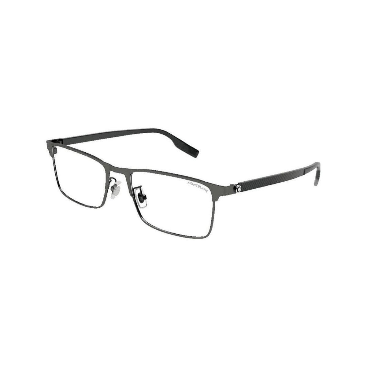 Montblanc Men's Sunglasses Fall Winter Ruthenium Transparent Demo Lens Demo Lens Dark MB0187O 006