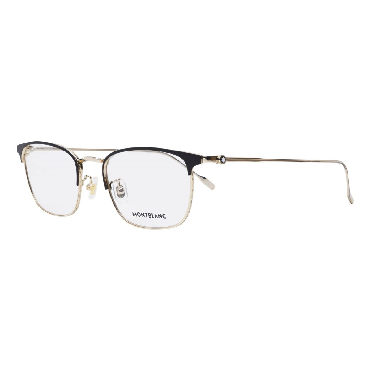 Montblanc Men's Sunglasses Fall Winter Gold Transparent Demo Lens Demo Lens Black MB0192O 001