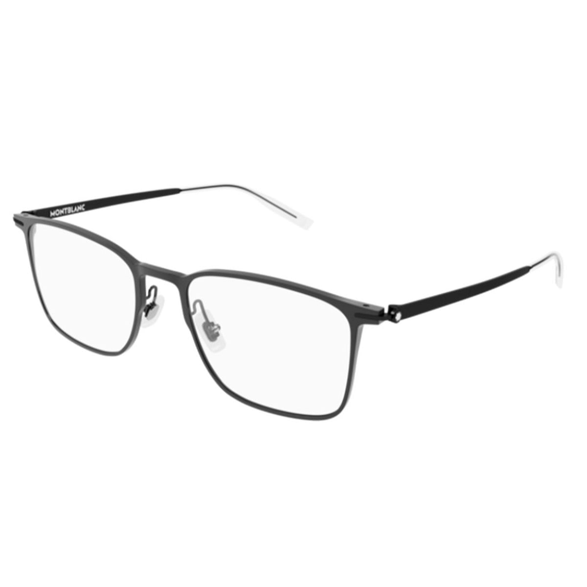 Montblanc Men's Sunglasses Fall Winter Black Transparent Demo Lens Demo Lens Matte MB0193O 001