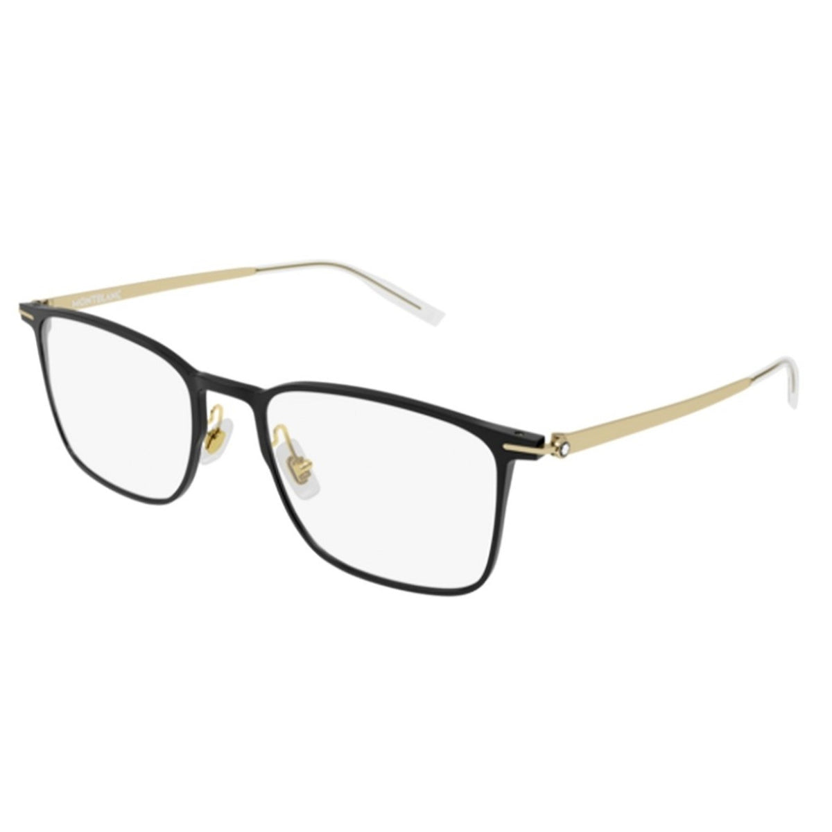 Montblanc Men's Sunglasses Fall Winter Black Transparent Demo Lens Demo Lens Matte MB0193O 002
