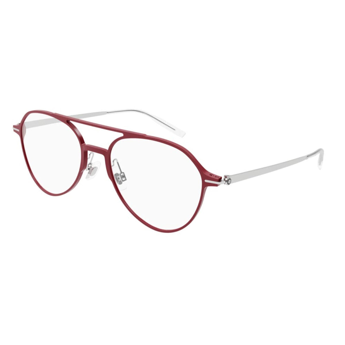 Montblanc Men's Sunglasses Fall Winter Red Transparent Demo Lens Demo Lens Matte MB0195O 003