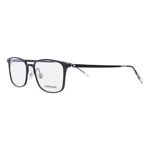 Montblanc Men's Sunglasses Fall Winter Black Transparent Demo Lens Demo Lens Matte MB0196OK 001