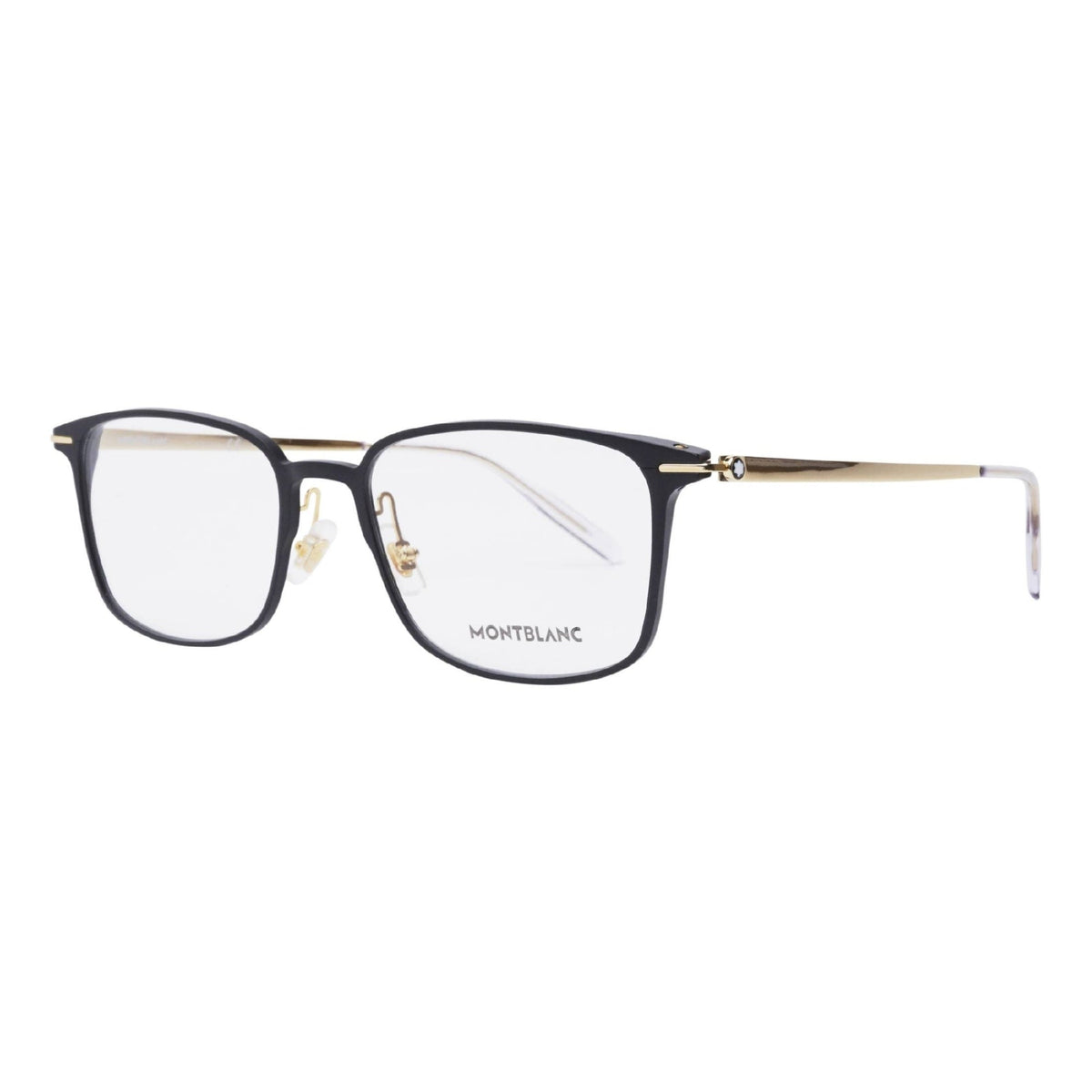 Montblanc Men's Sunglasses Fall Winter Black Transparent Demo Lens Demo Lens Matte MB0196OK 002