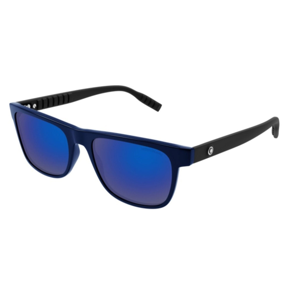 Montblanc Men's Sunglasses Spring Summer Blue Blue Nylon Nylon Matte MB0209S 002